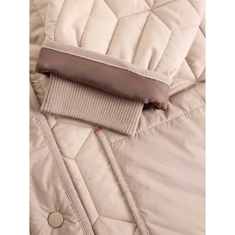 White Stuff Carmel Borg Lined Quilted Coat image number 2